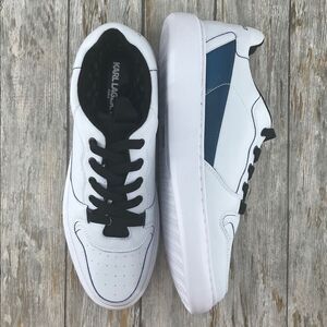 Men’s Karl Lagerfeld Recycled Leather Lace-up Sneaker Shoes Size 12